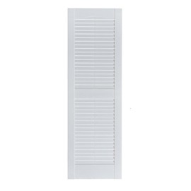 Perfect Shutters Premier Louver Exterior Decorative Shutter, 15" x 55", Paintable
