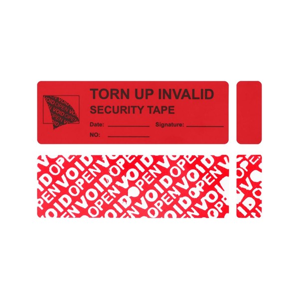 Pack of 100 Tamper Evident Safety Stickers, Solitaire Walker Safety