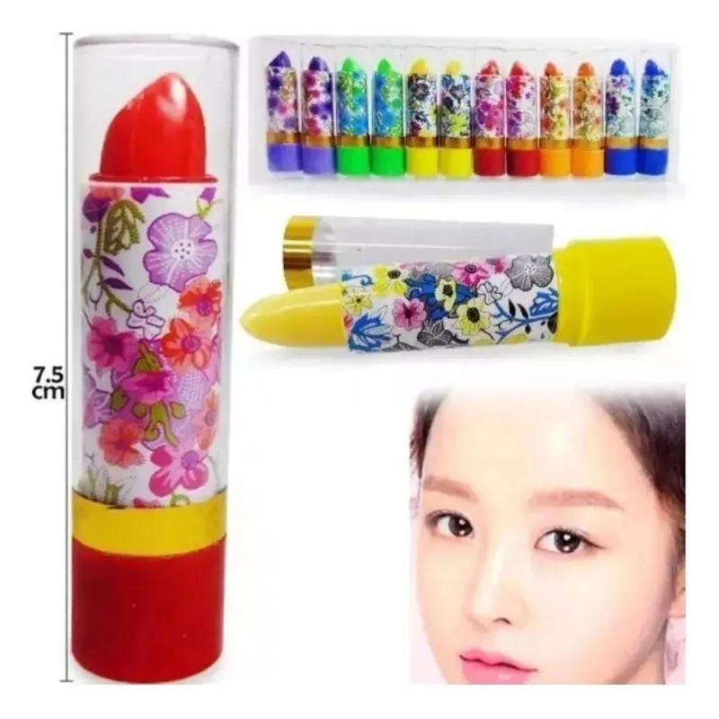 Labiales Mágicos Florales Para Labios Con Aroma 12 Piezas