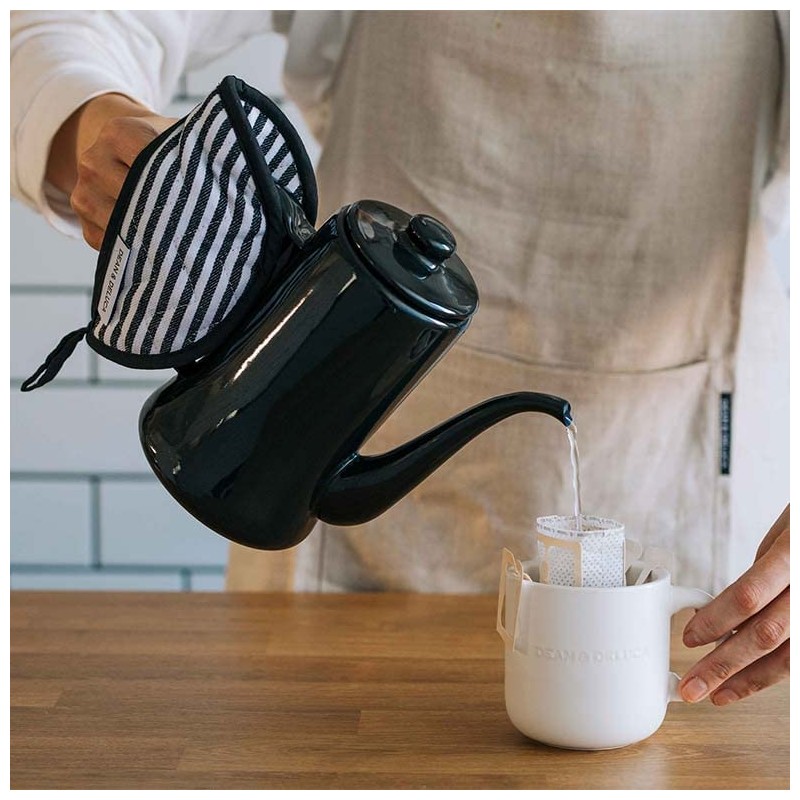 DEAN & DELUCA Pot Holder, Black, Pot Gripper, Mitten, Round,