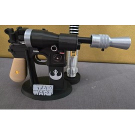 FX Replicas Luke Skywalker Blaster with stand 3D print Replica Quality .1mm print
