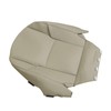 SecosAutoparts Driver Side Bottom Replacement Leather Seat Cover Tan Compatible