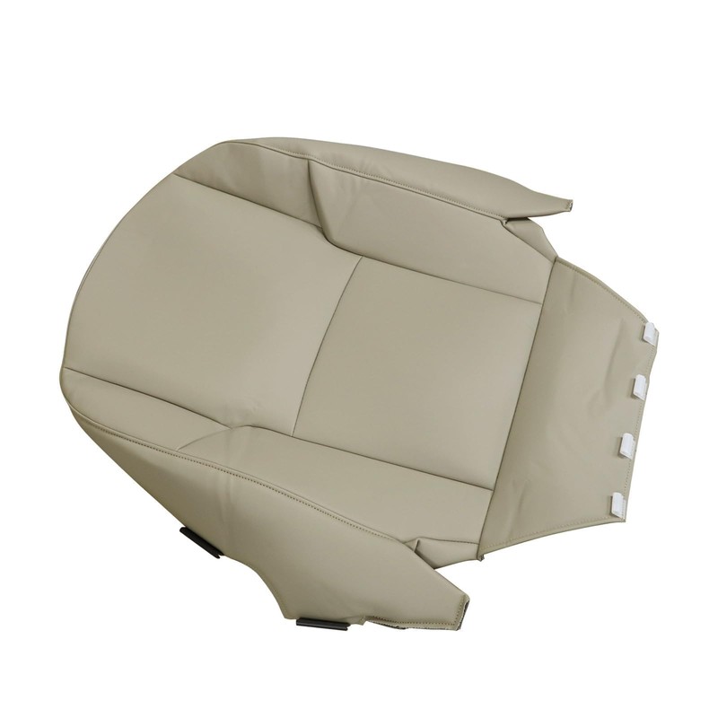 SecosAutoparts Driver Side Bottom Replacement Leather Seat Cover Tan Compatible