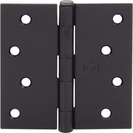 Stone Harbor Hardware 4" Door Hinges, Square Corner, Oil-Rubbed Bronze, 2-Pack