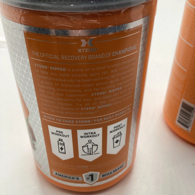 XTEND Ripped BCAA Powder Strawberry Kiwi 30 Servings Sugar Free