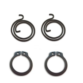Door Handle Repair Kit 2X 2 1/4 Turns Springs and 2X Circlips Internal Coil Replacement