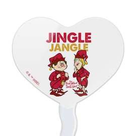 Year Without a Santa Claus Jingle Jangle Heart Love Cupcake Picks Toppers Decoration Set of 6