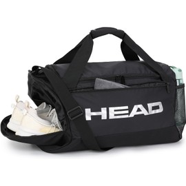 HEAD Bolsa de tenis impermeable de 45 l para hombre, bolsa deportiva de gimnasio de gran capacidad con compartimento para zapatos, bolsa de lona cruzada ligera para negocios, entrenamiento, fitness, f