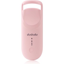 DUDUDU Rizador de pestañas calentado, mini rizador eléctrico de pestañas calentado portátil de tamaño de viaje, temperatura ajustable de 2 niveles y recarga tipo C, 10S Heat 3S Style 24H Lift para