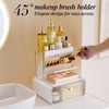 TidyStash Makeup Organizer Countertop, 45° Bathroom Organizers and Storage, Elegantly