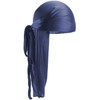 Smooth Silk Durag for Men Women Waves Long Double Wide