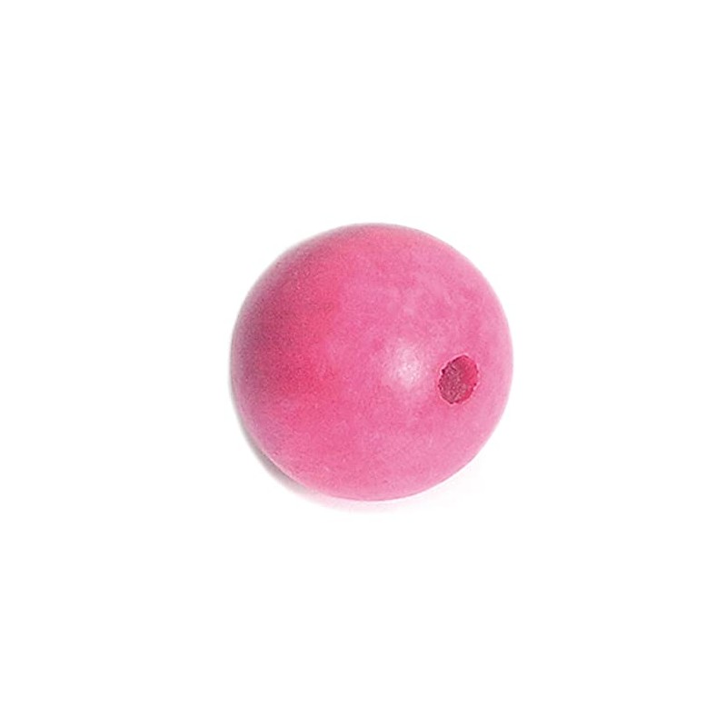 INNSPIRO Wooden Beads, Pink Ball, Diameter 20 mm, Approx. 150