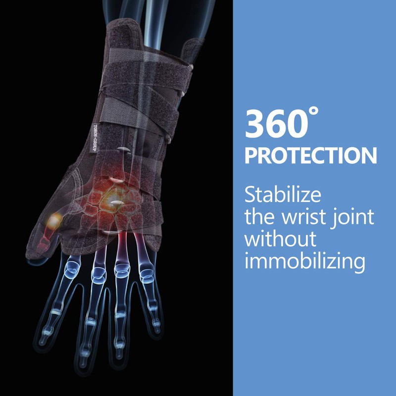 TOROS-GROUP Immobilisation Splint for Wrist and Forearm, Orthosis, Thumb Support