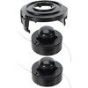 SPARES2GO Strimmer Line & Spool Cover Kit for Challenge N1F-GT-220/250-C