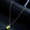 Vurotry Lemon Necklace for Women Lemons Pendant Necklace (Gold)