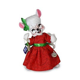6in Whimsy Girl Mouse with Ornaments