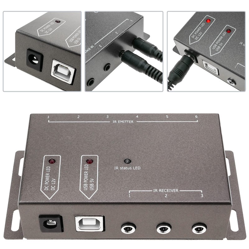 Bematik – Ports and 6 Channel IR Infrared Repeater with