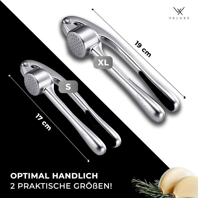VALUXE Premium Garlic Press (Large and Solid)
