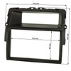 tomzz Audio 2438-022 Double DIN Radio Faceplate Compatible with Opel