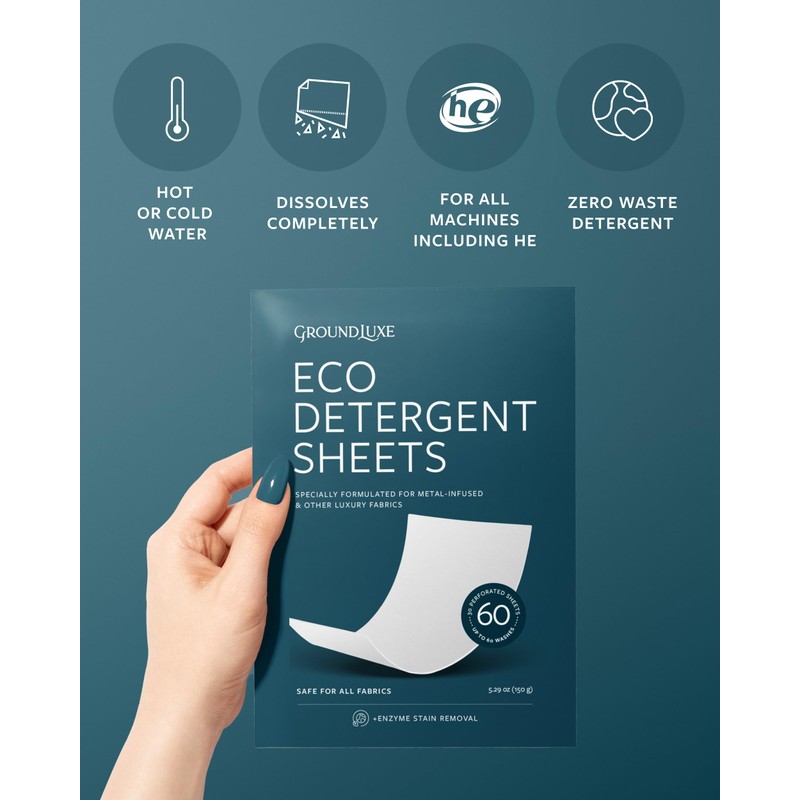 GroundLuxe Eco Detergent Sheets