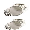 2 Pack Tea Strainers with Drip Bowls,Stainless Steel Loose Leaf