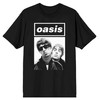 Oasis Noel and Liam Boxed Photo T Shirt Black