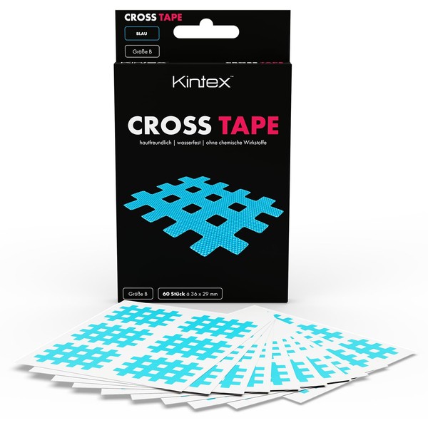 Kintex Cross Tape, ABC, 3 Farben und 3 Größen, Cross Tapes, Akupunkturpflaster, Gittertape, Tape Pflaster, Kinesiologie Tape, Crosstapes