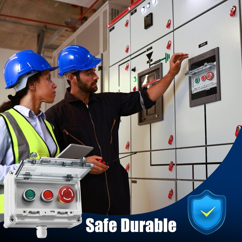 Push Button Station IP67 Outdoor Waterproof Button Switch Box Emergency