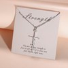 COTATI Faith Cross Necklace Jewelry for Women Silver Jesus Christian