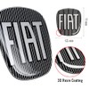 Fiat Punto Evo Logo 3D Sticker Rear Black 71x65mm 14186G