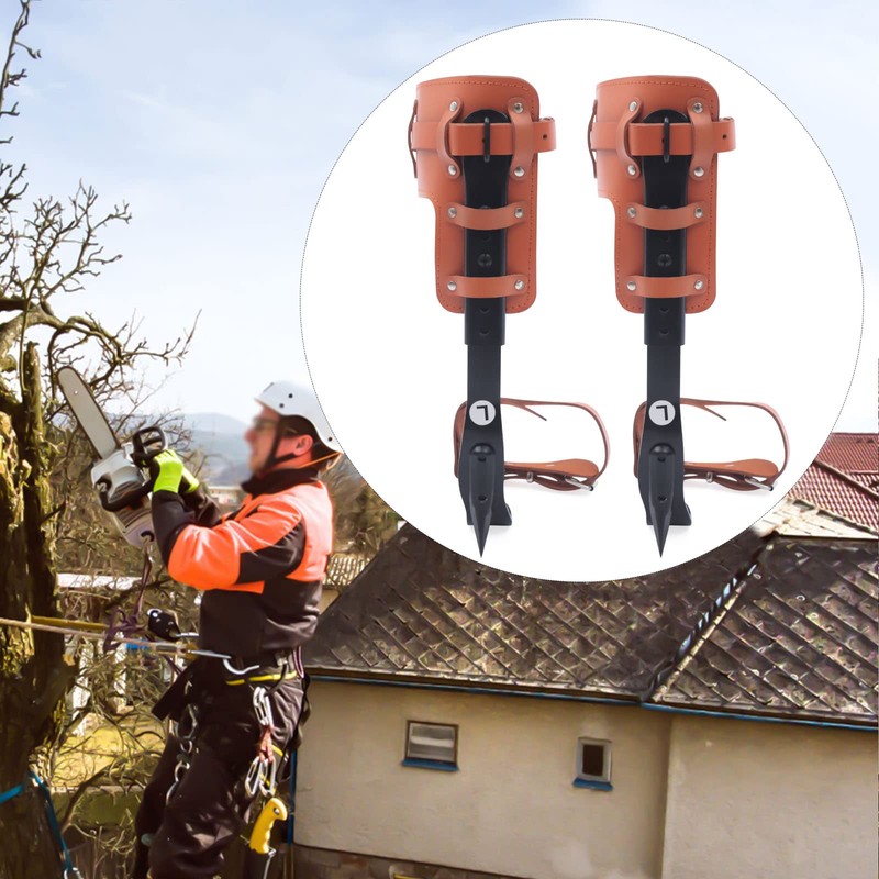 DreamRcoach Tree Climbing Spikes Set, Adjustable Climbing Set, Climbing Spike