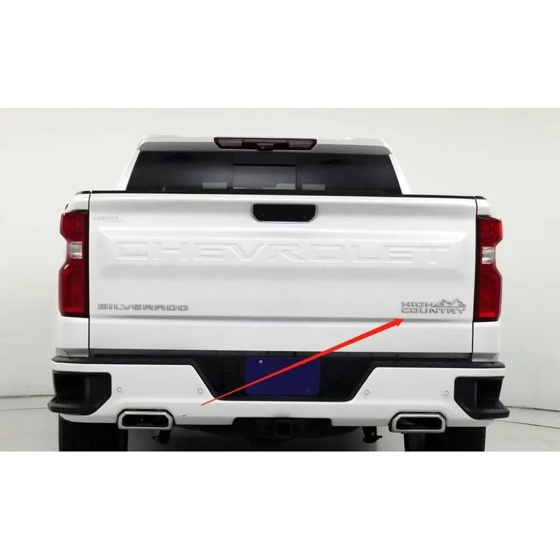 1Pc High Country Emblem Rear Tailgate Letter Logo Car Badge