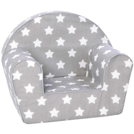 Delsit Kids Couch for Toddlers - Comfy Armchair for Children, Lightweight Foam Sofa and Reading Chair with Removable Cover, Made in Europe