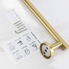 NearMoon Bathroom Towel Bar, Bath Accessories Thicken Stainless Steel Shower