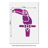 CraftStar Toucan Stencil - A4 Mylar Tropical Bird Template -