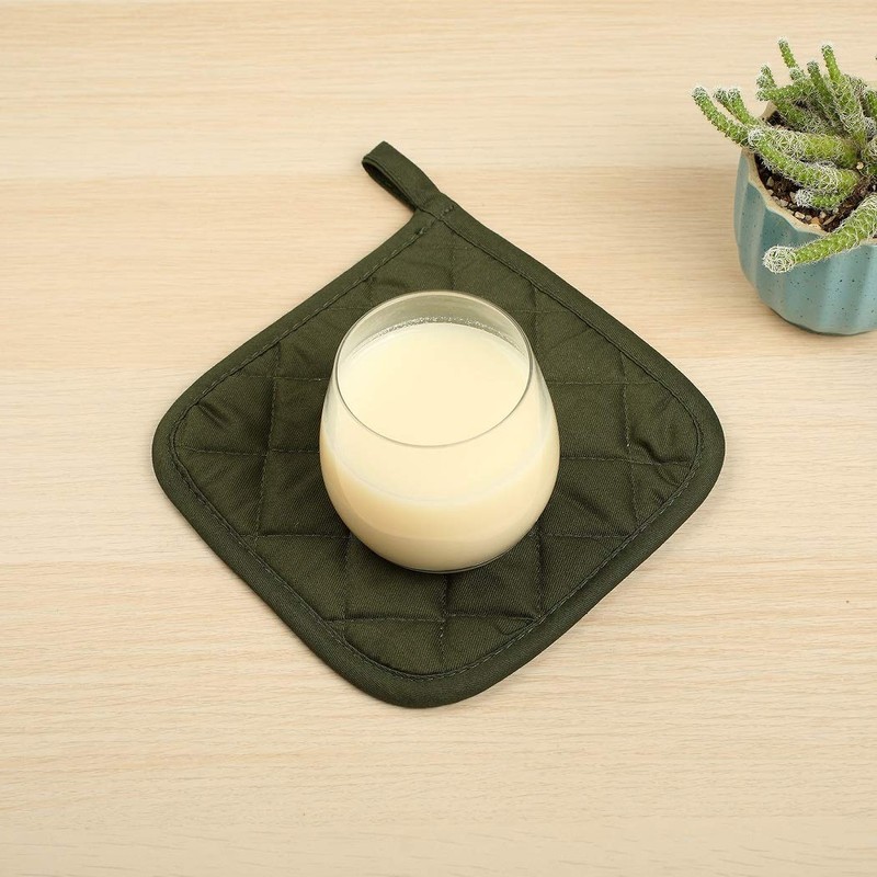 100% Cotton Potholders Kitchen Everyday Basic Terry Pot Holder Heat