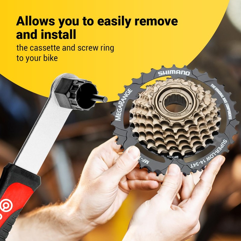 Optio Cycle Bike Cassette Removal Tool - Centerlock tool for