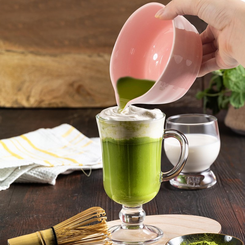 Rzoklot Pink Matcha Tea Set – Japanese Matcha Bowl with