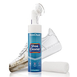HomChum Shoe Cleaner, Sneaker Cleaner, Shoe Cleaning Kit for Sneaker, Tennis Shoes, Gifts for Teen Boys, Water-Free Foam 6.76fl oz