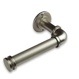 Rod Desyne Single Toilet Paper Holder, Satin Nickel