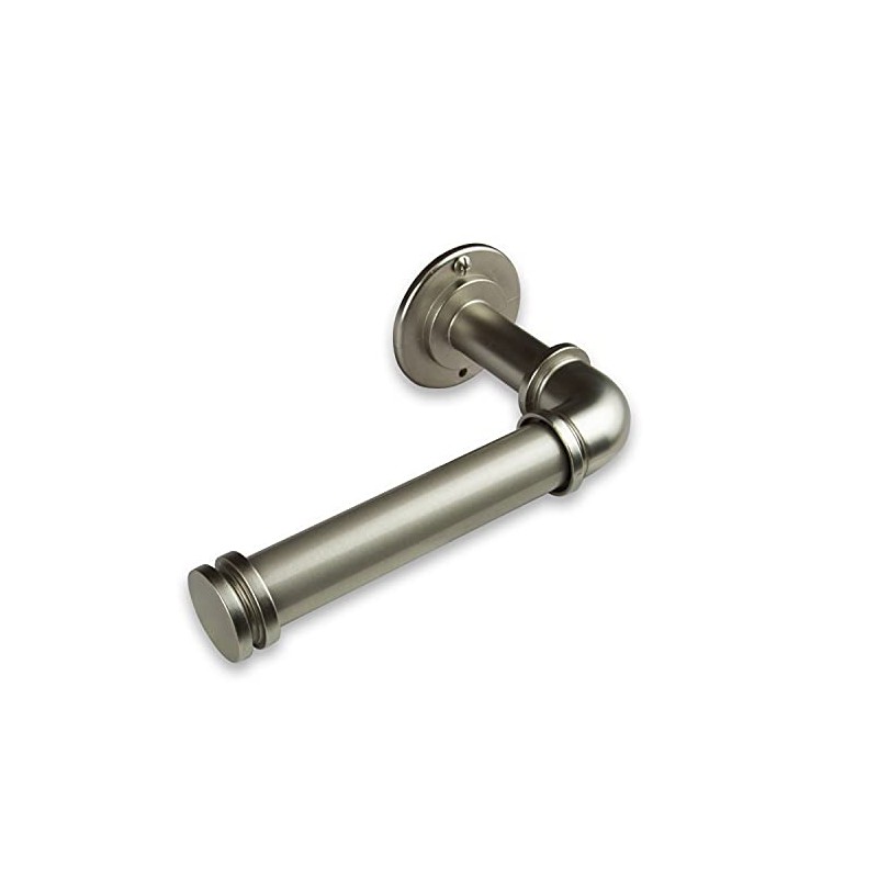 Rod Desyne Single Toilet Paper Holder, Satin Nickel