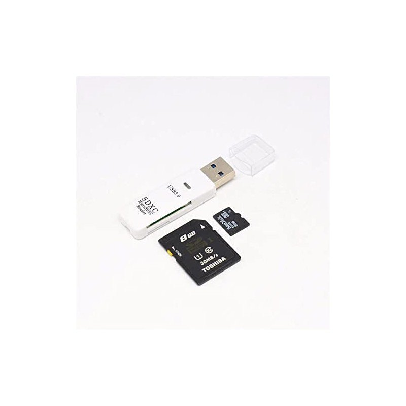 USB 3.0 Card Reader, upto 5Gbp/s, Supports SD/SDHC/SDXC/Micro SD/Micro SDXC/TF/MMC