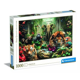 Clementoni Rompecabezas Selva Mistica 1000 Pz Clementoni Elefante Leon