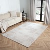 OHS Arches Tufted Rug Cream, Soft Fluffy Rug for Bedroom