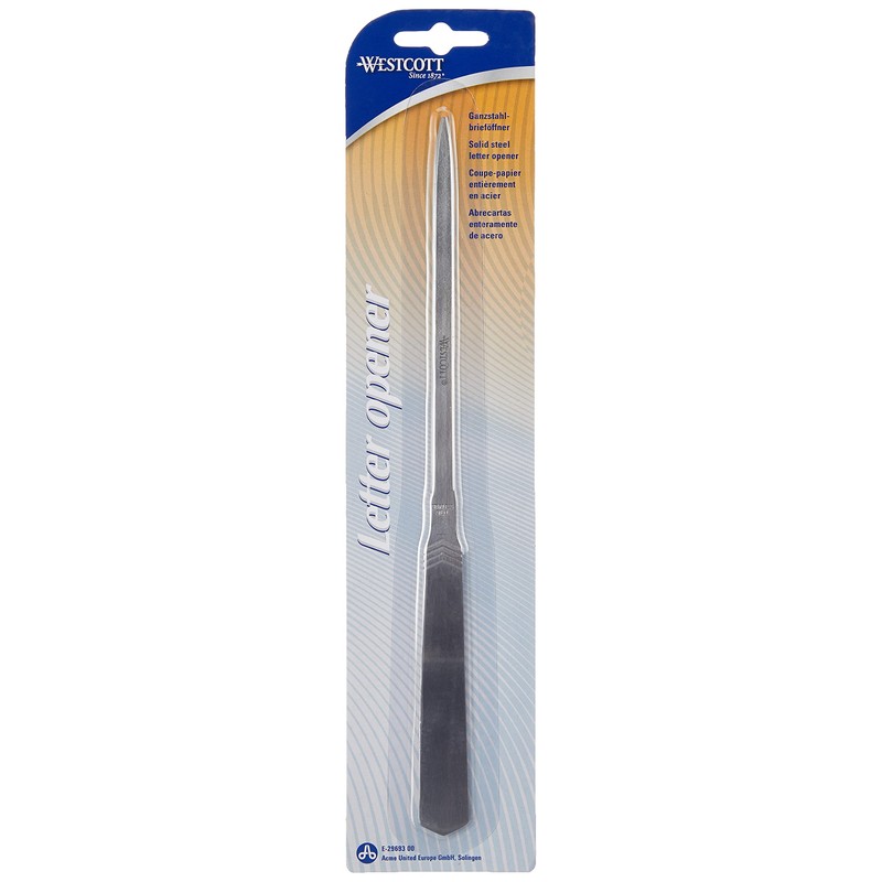 Westcott Letter Opener with Stainless Steel Handle