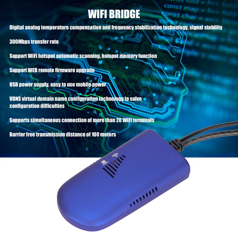 2.4GHz WiFi Bridge Wireless Repeater 300Mbps Fast Transmission USB Power