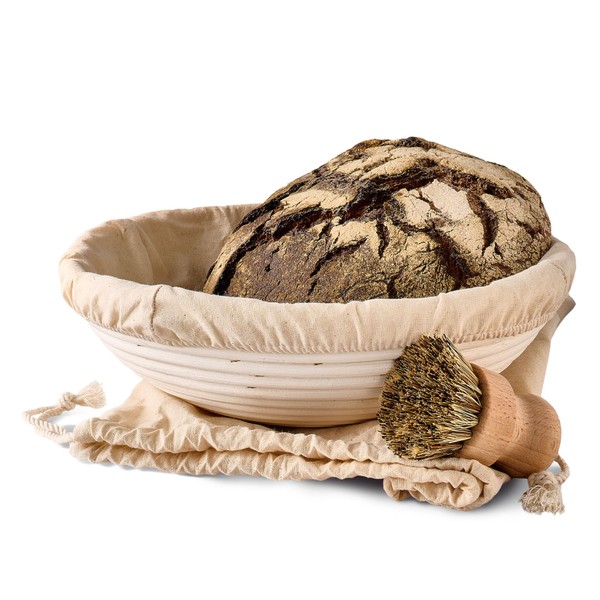 Proofing Basket for Bread Baking - Made of Sustainable Rattan