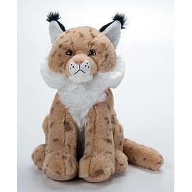 The Petting Zoo Lynx Stuffed Animal Plushie, Gifts for Kids, Wild Onez Wildlife Animals, Lynx Cat Plush Toy 12 inches