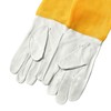 SEIWEI 1 Pair Beekeeping Gloves, Goatskin Leather Beekeeper Glover with