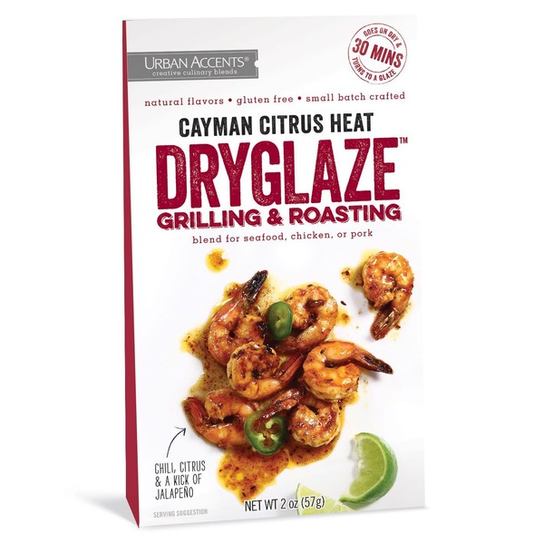 Urban Accents Cayman Citrus Heat Grilling and Roasting Dryglaze, 2-Ounce Packages (Pack of 6)